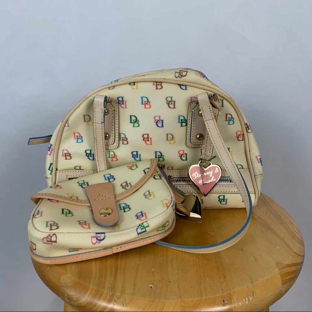 Dooney & Bourke Rainbow Satchel With Wallet